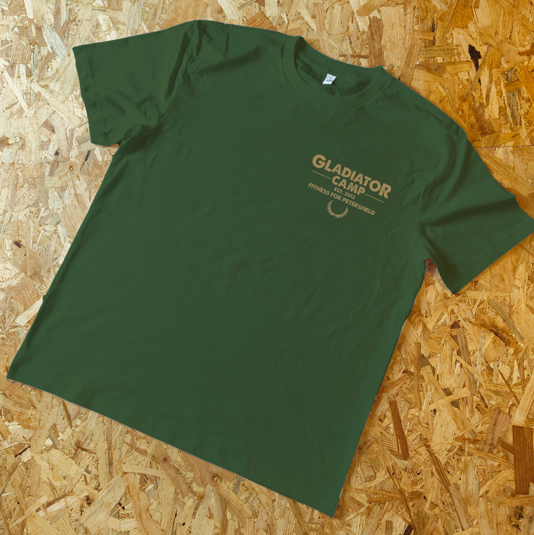 Gladiator Camp Unisex Tee V1 - Bottle Green