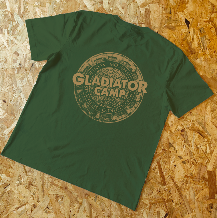 Gladiator Camp Unisex Tee V1 - Bottle Green