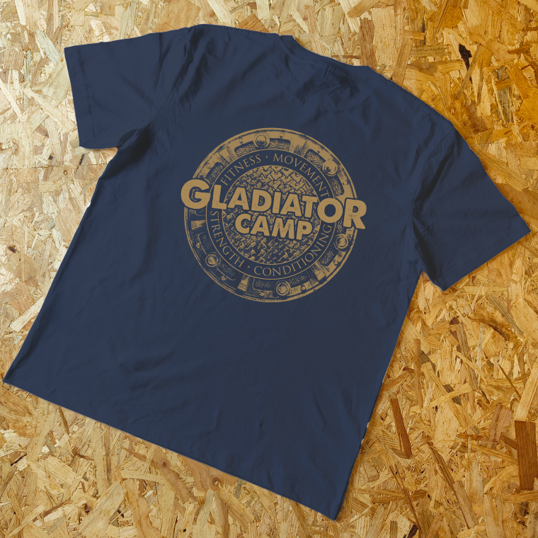 Gladiator Camp Unisex Tee V1 - Navy